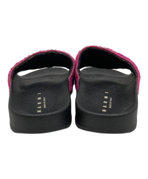MARNI（マルニ）MARNI (マルニ) ラバーボアサンダル ブラック×ピンク サイズ:24の古着・服飾アイテム