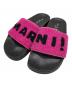 MARNI（マルニ）の古着「ラバーボアサンダル」｜ブラック×ピンク