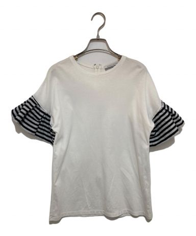 BORDERS at BALCONY Tシャツ・カットソー 36(S位) 【古着】【中古】 BORDERS at BALCONY（ボーダーズアットバルコニー） 美品 GATHERED