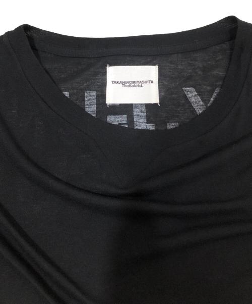 TAKAHIROMIYASHITA TheSoloIst.（タカヒロミヤシタ ザソロイスト）TAKAHIROMIYASHITA TheSoloIst. (タカヒロミヤシタ ザソロイスト) David Carsonプリントカットソー ブラック サイズ:44の古着・服飾アイテム
