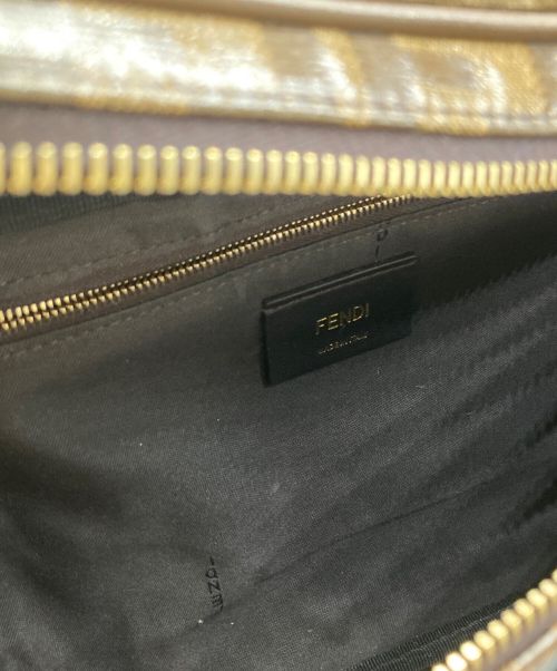 FENDI（フェンディ）FENDI (フェンディ) FILA (フィラ) PVCウエストバッグ ブラウンの古着・服飾アイテム
