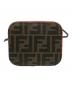中古・古着 FENDI (フェンディ) ズッカ柄2WAYショルダーバッグ　ミニモントレゾール　8BS010　 ブラウン：72000円