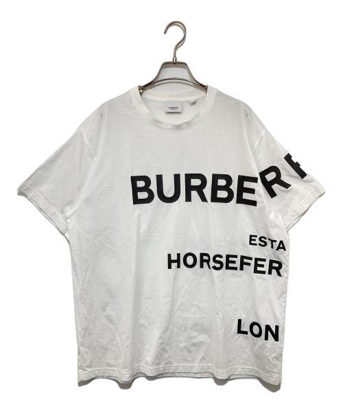 BURBERRY（バーバリー）BURBERRY (バーバリー) ホースフェリー プリントTシャツ ホワイト サイズ:Lの古着・服飾アイテム