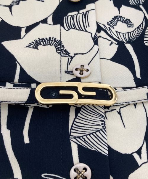 GUCCI（グッチ）GUCCI (グッチ) ポピーフラワープリントワンピース ブラック サイズ:Ｓの古着・服飾アイテム