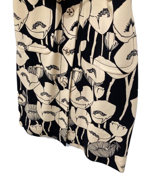 GUCCI（グッチ）GUCCI (グッチ) ポピーフラワープリントワンピース ブラック サイズ:Ｓの古着・服飾アイテム