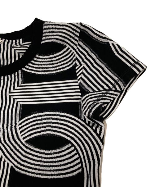HERMES（エルメス）HERMES (エルメス) マイクロニットTシャツ ブラック サイズ:38の古着・服飾アイテム