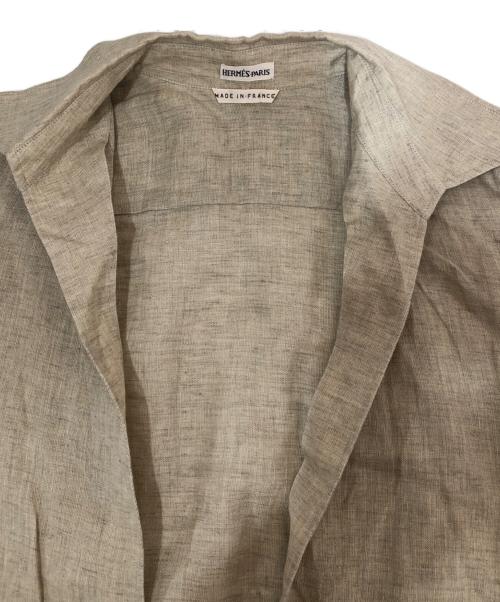 HERMES（エルメス）HERMES (エルメス) ヴァルーズシャツ ベージュ サイズ:40の古着・服飾アイテム