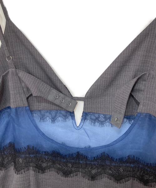 MAISON SPECIAL（メゾンスペシャル）MAISON SPECIAL (メゾンスペシャル) Lace Combination Camisole Onepiece ネイビー サイズ:Freeの古着・服飾アイテム