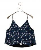 UN3D.アンスリード）の古着「チドリジャガードキャミソール」｜ネイビー