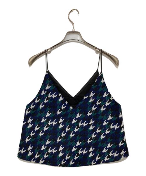 UN3D.（アンスリード）UN3D. (アンスリード) チドリジャガードキャミソール ネイビー サイズ:36の古着・服飾アイテム