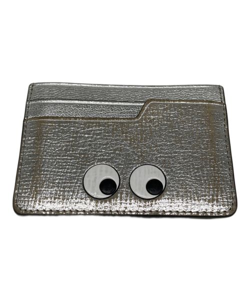 ANYA HINDMARCH（アニヤ・ハインドマーチ）ANYA HINDMARCH (アニヤハインドマーチ) EYES card case シルバーの古着・服飾アイテム