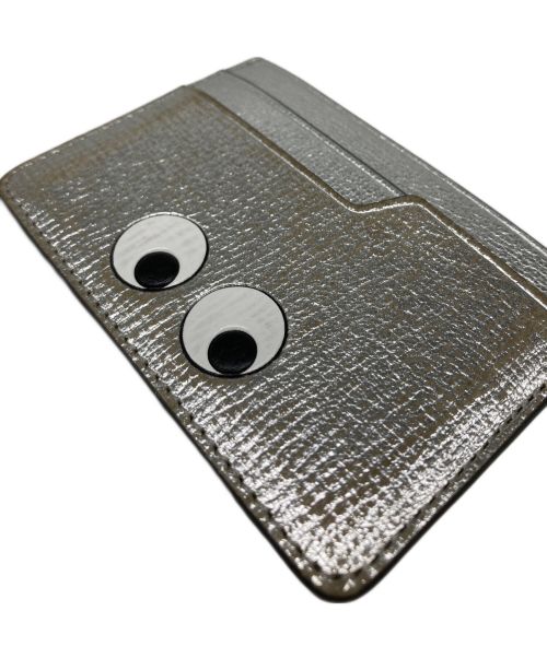 ANYA HINDMARCH（アニヤ・ハインドマーチ）ANYA HINDMARCH (アニヤハインドマーチ) EYES card case シルバーの古着・服飾アイテム