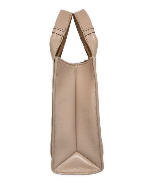 Chloe（クロエ）Chloe (クロエ) ソフトレザー製WOODYスモールトートバッグ ピンクの古着・服飾アイテム