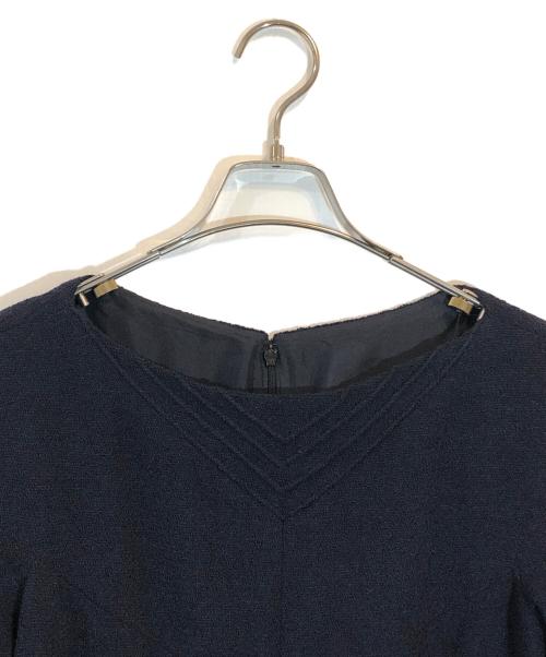 CHANEL（シャネル）CHANEL (シャネル) ツイードワンピース ネイビー サイズ:SIZE 38の古着・服飾アイテム