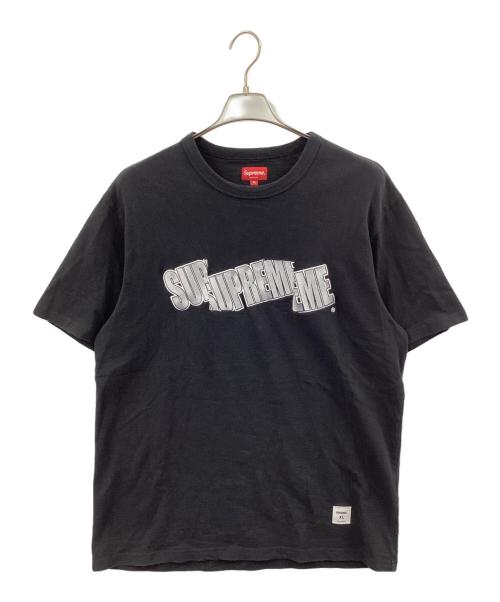 SUPREME（シュプリーム）SUPREME (シュプリーム) CUT LOGO S/S TOP ブラック サイズ:XLの古着・服飾アイテム