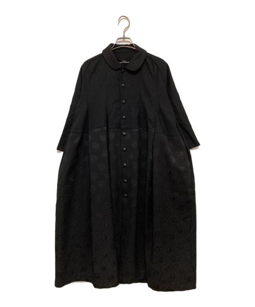 tricot COMME des GARCONS（トリココムデギャルソン）tricot COMME des GARCONS (トリココムデギャルソン) 丸襟総柄ワンピース ブラック サイズ:Mの古着・服飾アイテム