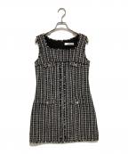 HER LIP TOハーリップトゥ）の古着「May Tweed Mini Dress」｜ブラック