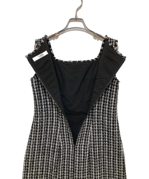 HER LIP TO（ハーリップトゥ）Her lip to (ハーリップトゥ) May Tweed Mini Dress ブラック サイズ:Sの古着・服飾アイテム