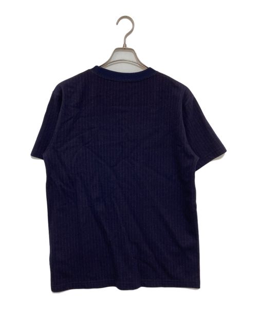 Dior（ディオール）Dior (ディオール) SEmbroidered Plain Weave Knit Short Sleeve ネイビー サイズ:Sの古着・服飾アイテム