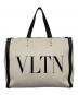 VALENTINO（ヴァレンティノ）の古着「VLTN キャンバス トート」｜ベージュ