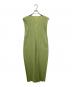 PLEATS PLEASE（プリーツプリーズ）の古着「プリーツワンピース」｜グリーン
