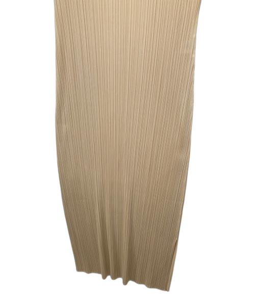 PLEATS PLEASE（プリーツプリーズ）PLEATS PLEASE (プリーツプリーズ) プリーツワンピース ベージュ サイズ:4の古着・服飾アイテム