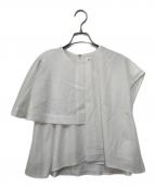 ENFOLDエンフォルド）の古着「FRONT－TACK PULLOVER」｜ホワイト