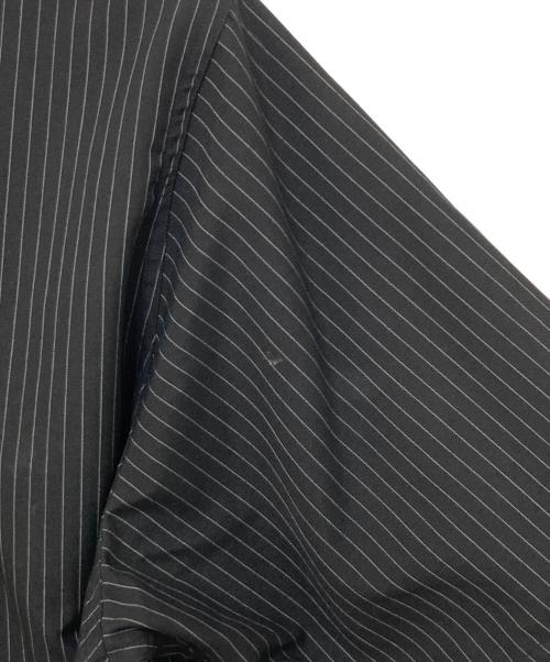 uniform experiment（ユニフォームエクスペリメント）uniform experiment (ユニフォームエクスペリメント) PIN STRIPE S/S BASEBALL SHIRT ブラック サイズ:2の古着・服飾アイテム