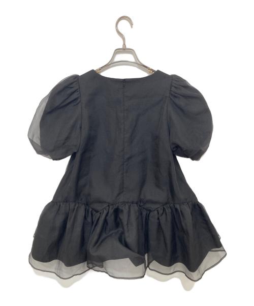 TSURU by MARIKO OIKAWA（ツルバイマリコオイカワ）Tsuru by Mariko Oikawa (ツルバイマリコオイカワ) Deformer/半袖ブラウス ブラック サイズ:34の古着・服飾アイテム