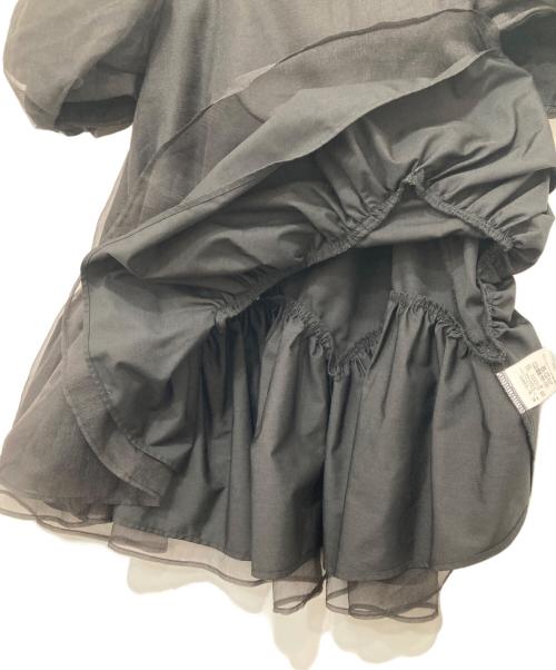 TSURU by MARIKO OIKAWA（ツルバイマリコオイカワ）Tsuru by Mariko Oikawa (ツルバイマリコオイカワ) Deformer/半袖ブラウス ブラック サイズ:34の古着・服飾アイテム