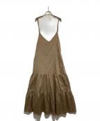 ne quittez pasヌキテパ）の古着「別注 エンブロイダリー キャミソールドレス」｜ベージュ