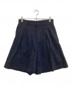 Maison Margielaメゾンマルジェラ）の古着「ストライプ柄ショートパンツ」｜ネイビー