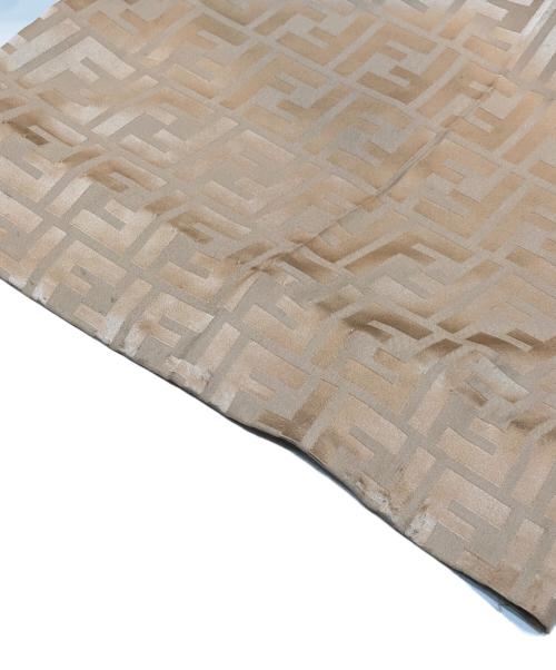 FENDI（フェンディ）FENDI (フェンディ)  SILK FF PALAZZO PANTS / FFロゴシルクパンツ　FR6375 AJ0Z ベージュ サイズ:40の古着・服飾アイテム