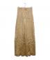 FENDI（フェンディ）の古着「 SILK FF PALAZZO PANTS / FFロゴシルクパンツ　FR6375 AJ0Z」｜ベージュ