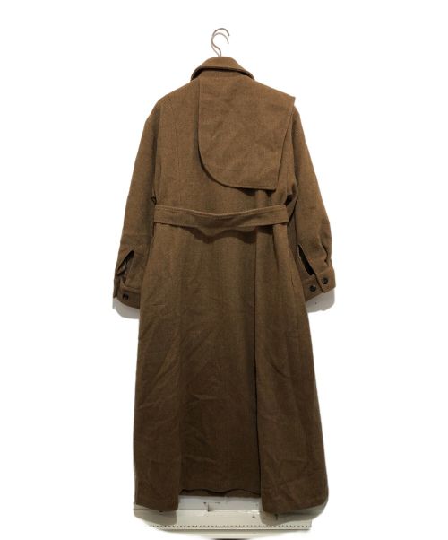 Eaphi（エフィ）Eaphi (エフィ) gunpatch waist mark long coat ブラウン サイズ:2の古着・服飾アイテム