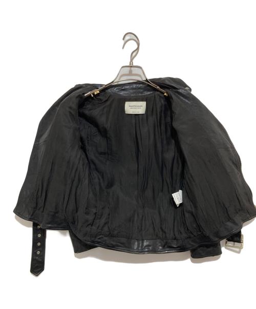 beautiful people（ビューティフルピープル）beautiful people (ビューティフルピープル) ダブルライダースジャケット ブラック サイズ:130の古着・服飾アイテム