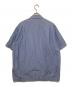 sacai (サカイ) THOMAS MASON (トーマスメイソン) 半袖コットンフルボタンストライプシャツ ブルー サイズ:3：25000円