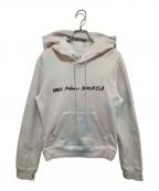 MM6 Maison Margielaエムエムシックスメゾンマルジェラ）の古着「ロゴプリント タイダイパーカー」｜マルチカラー