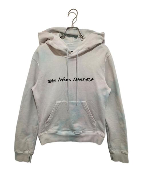 MM6 Maison Margiela（エムエムシックスメゾンマルジェラ）MM6 Maison Margiela (エムエムシックス メゾンマルジェラ) ロゴプリント タイダイパーカー マルチカラー サイズ:Sの古着・服飾アイテム