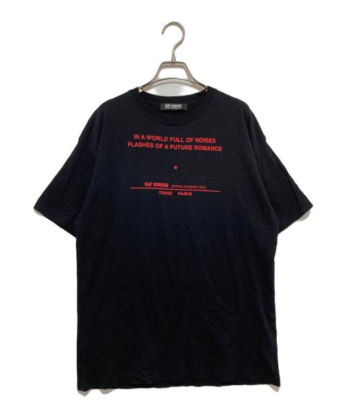 RAF SIMONS（ラフシモンズ）RAF SIMONS (ラフシモンズ) TOUR Oversized T-shirt ブラック サイズ:Sの古着・服飾アイテム
