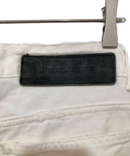 Palm Angels（パーム エンジェルス）Palm Angels (パーム エンジェルス) ロゴパッチ デニムパンツ ホワイト サイズ:W32（81㎝）の古着・服飾アイテム