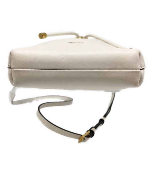 JIMMY CHOO（ジミーチュウ）JIMMY CHOO (ジミーチュウ) ショルダーバッグ ホワイトの古着・服飾アイテム