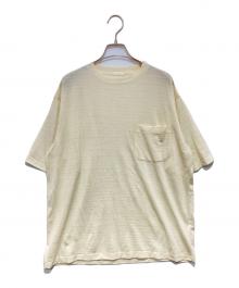 COMOLI（コモリ）の古着「サマーウールTシャツ」｜ベージュ