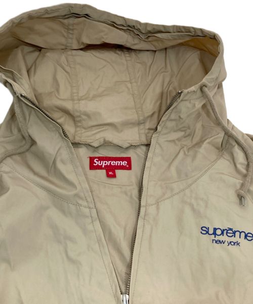 SUPREME（シュプリーム）SUPREME (シュプリーム) cotton hooded raglan jacket ベージュ サイズ:XLの古着・服飾アイテム