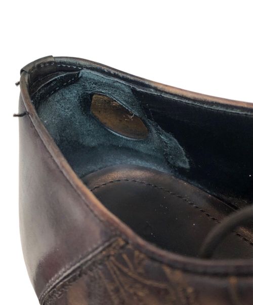 Berluti（ベルルッティ）Berluti (ベルルッティ) アレッサンドロ スカーズ カリグラフィースクリット ブラウン サイズ:8の古着・服飾アイテム