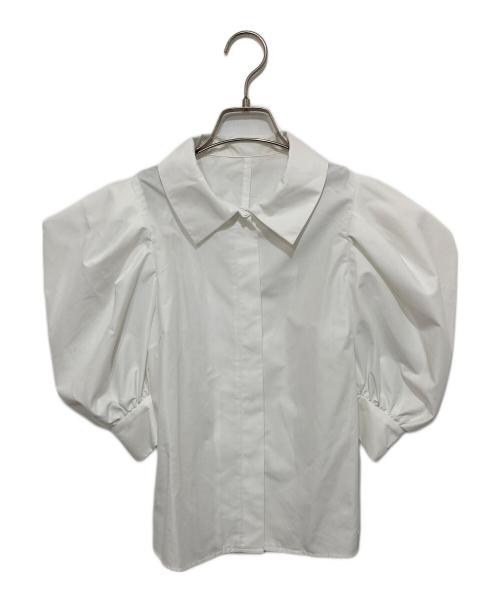 sheller（シェリエ）sheller (シェリエ) パフスリーブブラウス ホワイト サイズ:FREEの古着・服飾アイテム