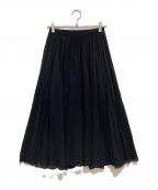 JIL SANDERジルサンダー）の古着「シアーロングスカート」｜ブラック