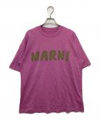 MARNIマルニ）の古着「半袖ロゴカットソー」｜ピンク