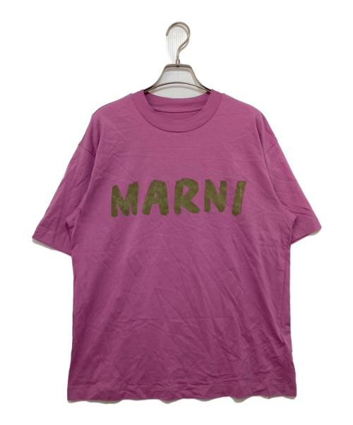 MARNI（マルニ）MARNI (マルニ) 半袖ロゴカットソー ピンク サイズ:36の古着・服飾アイテム