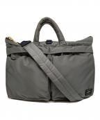 PORTERポーター）の古着「2WAY SHORT HELMET BAG」｜グレー